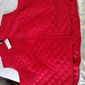 Plus size Karen Scott Red Vest NWT- Light Weight
